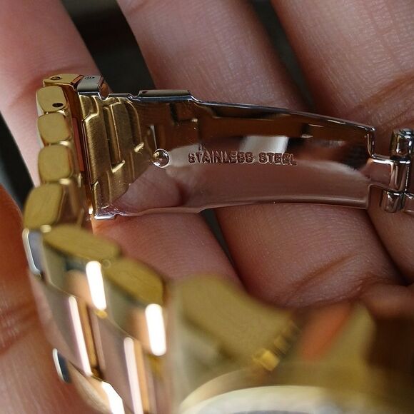 Michael Kors Ritz Chronograph Two-Tone Stainless Steel Watch - Picture 10 of 12